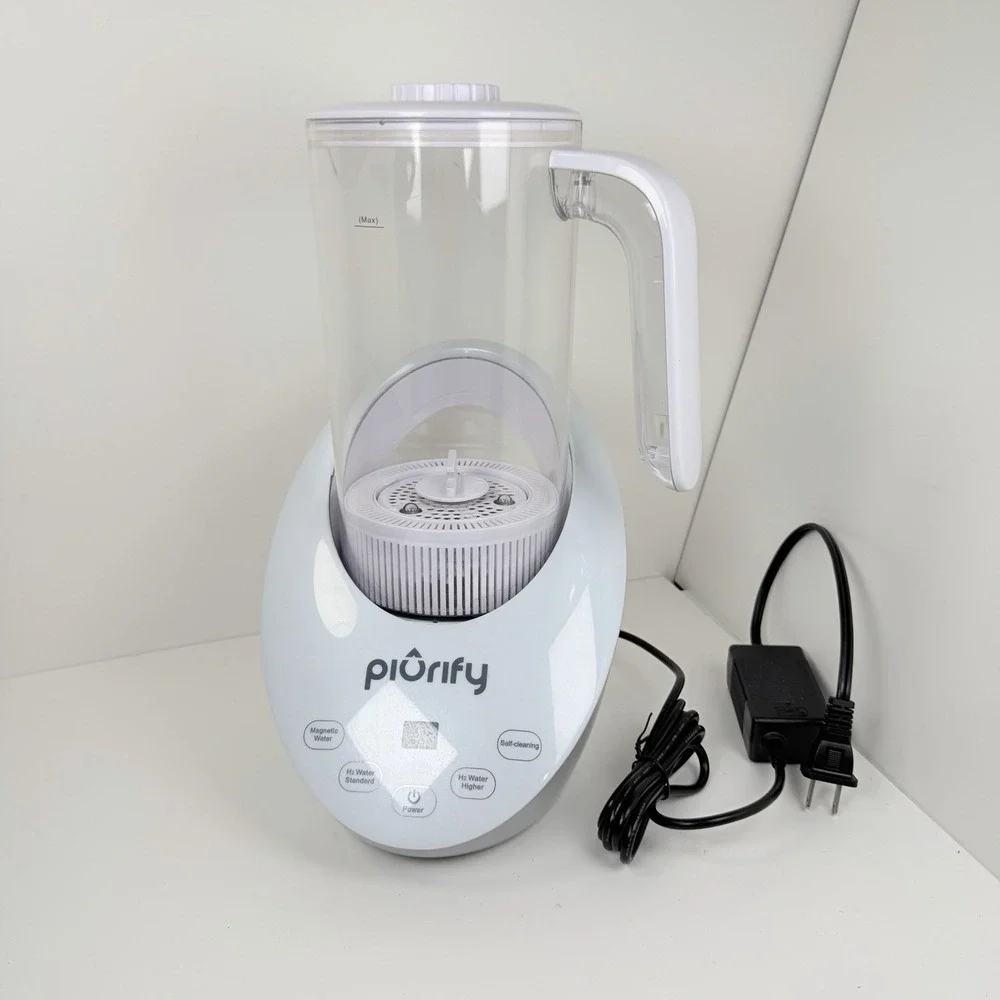 Piurify Hydrogen Water Generator Pitcher Tested Working Used Filter